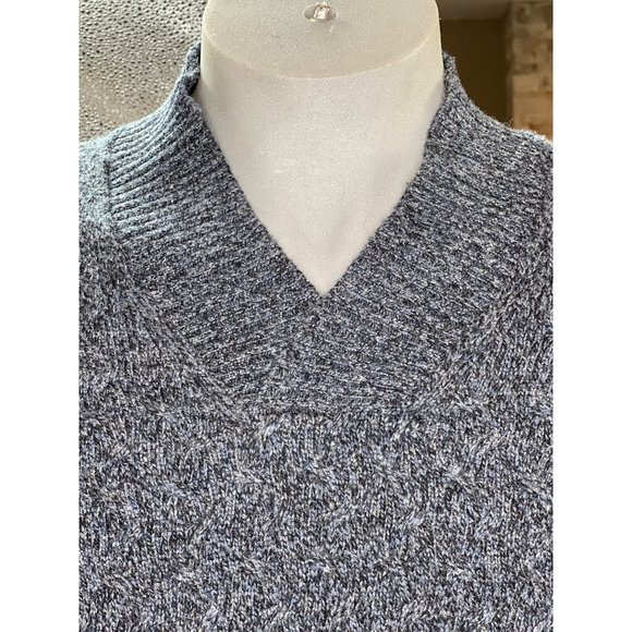 Jos A Bank Reserve Wool Crochet Pullover Sweater Size M - Picture 3 of 10
